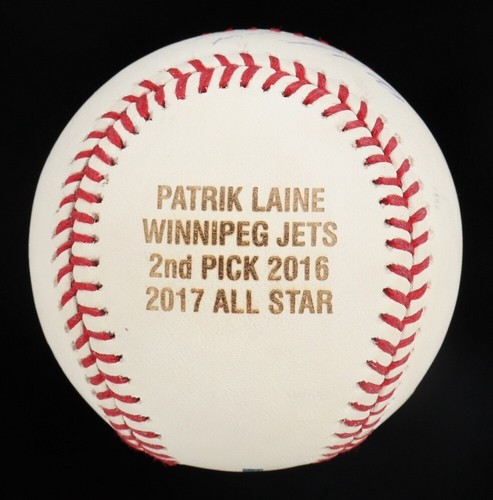 Patrik Laine Autographed Baseball PSA DNA COA Columbus Blue Jackets & Winnipeg! - Picture 3 of 3