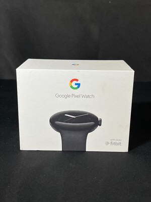 Google Pixel Watch Matte Black Stainless Steel Case Obsidian Band Smartwatch