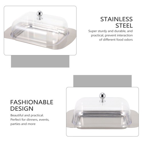 Bread Box Butter Dishes with Lid for Countertop Airtight Container - Picture 7 of 12