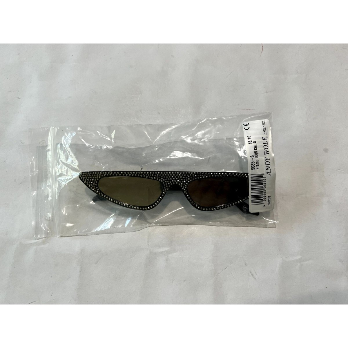 NWT Andy Wolf Florence Sunglasses in Black Crystal | eBay