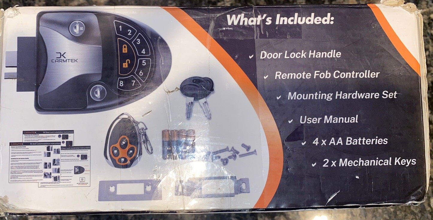 Carmtek 8 Digits RV Keyless Entry Door Lock Handle Latch Sp eBay