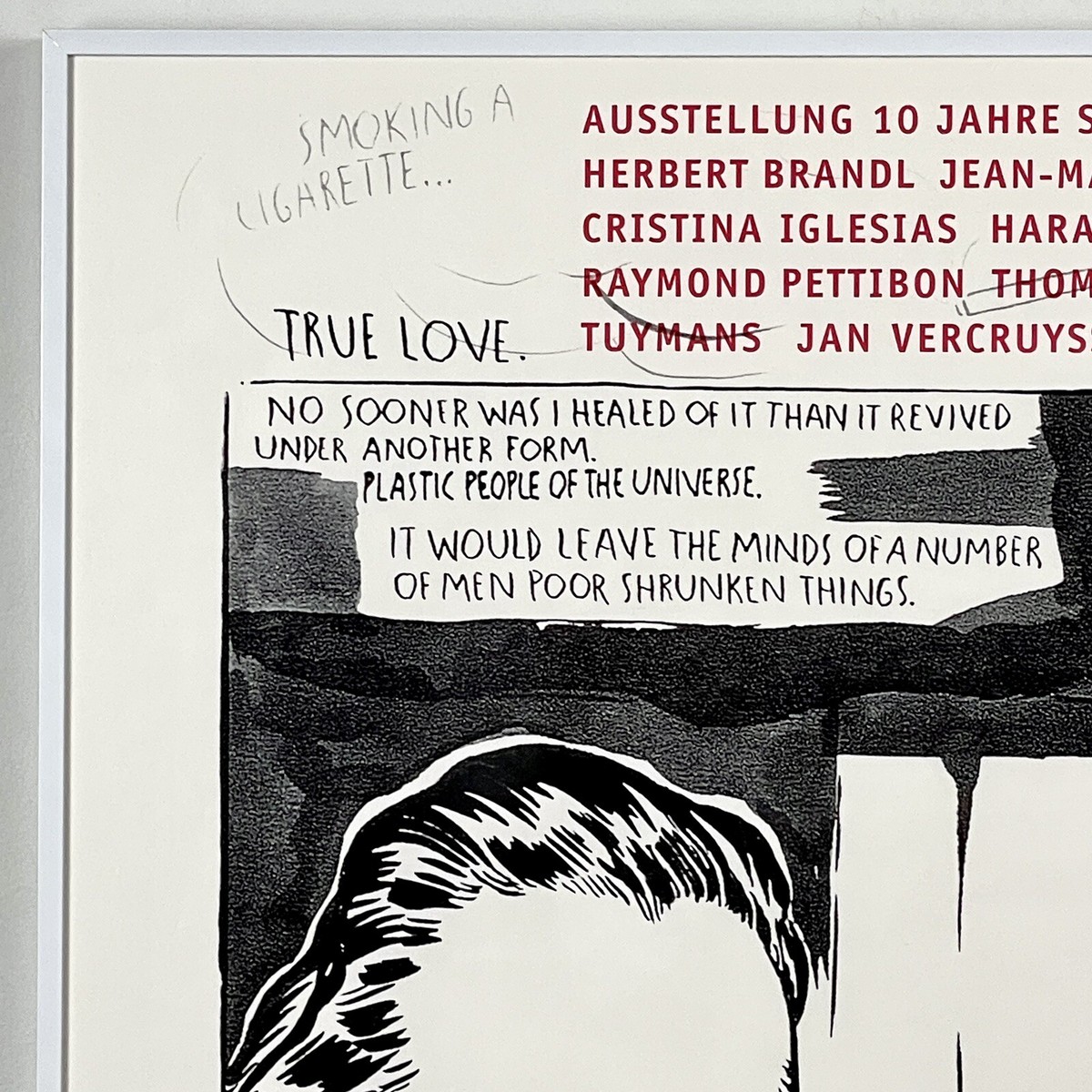 Raymond Pettibon - Large Vintage 1997 Swiss Group Exhibition
