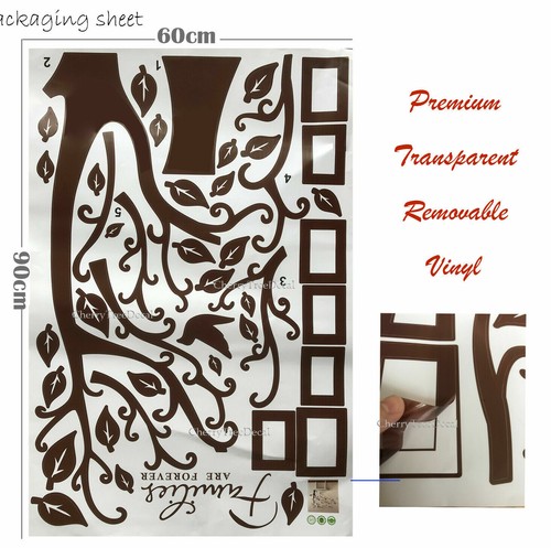 Large Family Tree Wall Sticker Photo Frame Tree Home Art Wall Decor - Picture 7 of 18