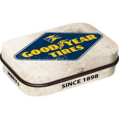 Nostalgic-Art - Retro Tin Pill Box with Mint Candy - Good Year Logo