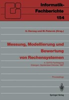 Messung, Modellierung Und Bewertung Von Rechensystemen | Buch | 9783540184065