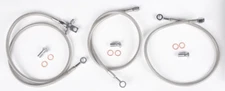 Streamline 3-Line Brake Line Kit +2in Clear for Honda TRX400X TRX400EX 400EX-F-2