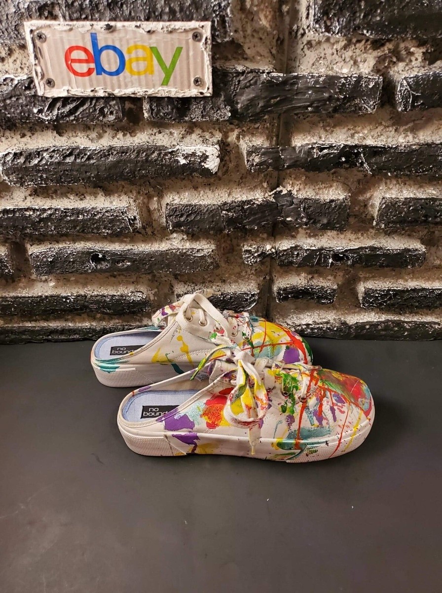 No Boundaries Colorful Summer Slip On Shoe Sneakers Size 8.5