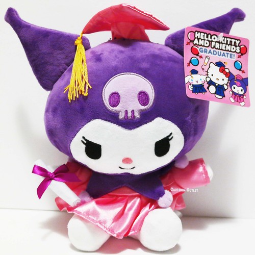 Sanrio Kuromi 10" Graduation Plush Class 2025 Hello Kitty And Friends Collection - Picture 8 of 8