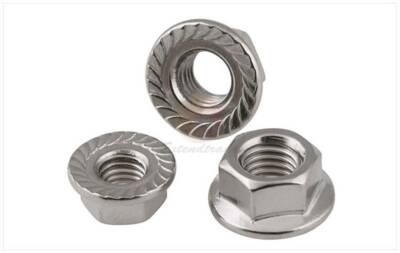 A2-70 Metric DIN6923 304 Stainless Steel Hex Flange Nut Hexagon Nut M3-M12