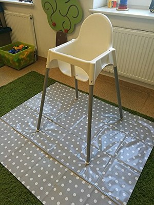 Clear Baby Splash Mat High Chair Floor Messy Under Highchair