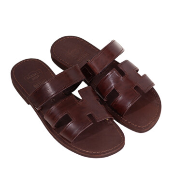 Sandalo Artigianale Sandali In Cuoio Salento Scarpe Sandali H