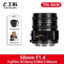 7artisans 50mm F1.4 APS-C Tilt-Shift Lens Manaul Focus for Sony Fujifilm M4/3 