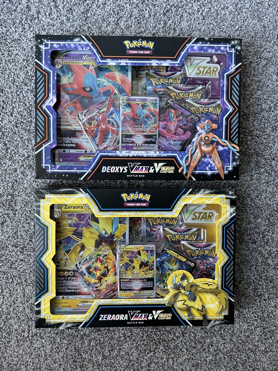 Pokemon TCG Deoxys & Zeraora VMAX & VSTAR Battle Box (Set of Pokemon TCG Deoxys & Zeraora VMAX & VSTAR Battle Box (Set of