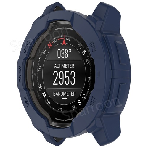 For Garmin Instinct 3 45/50MM Rugged TPU Protective Bumper Shockproof Case Cover - 第 56/75 張圖片