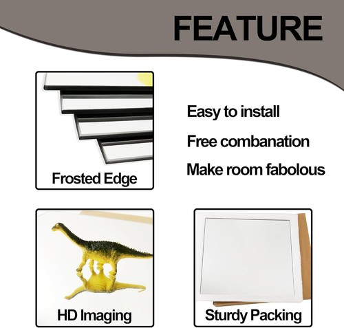 Versatile Square Mirror Tiles - 12PCS 16''x12'' for Gym, Bathroom & More - Picture 7 of 9