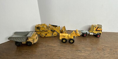 Vintage NZG Die-Cast Tractor Majorette Semi Benne Carriere & Maisto Shovel Set