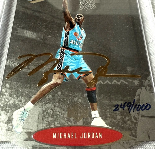 1996 Upper Deck SP MICHAEL JORDAN #AS2 NBA All Stars Die-Cut FACSIMILE SIGNATURE