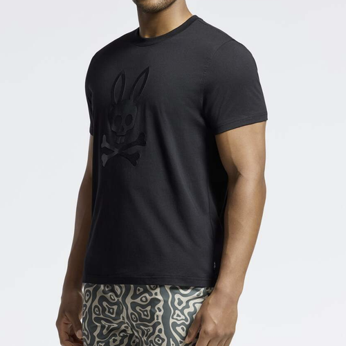 *NEW* Men Psycho Bunny Payson Leather Print Graphic Tee Black (B6U213E200 001)👍 - Picture 4 of 5