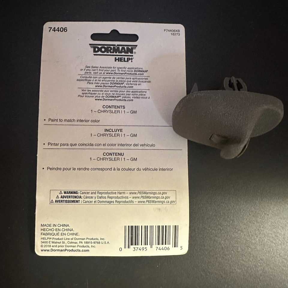 Clip parasol Chevrolet Lumina Monte Carlo Impala 1996-2000 portero 74406 Foto 4 de 4