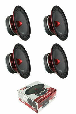 4 DS18 PRO-X6BM 2000 Watt 6.5'' Midrange Speakers Bullet Car Loudspeaker 8 Ohm