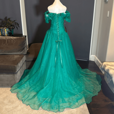 fairy tale formal dress Fairy Flowy Maxi Beige Prom Dress main image 1