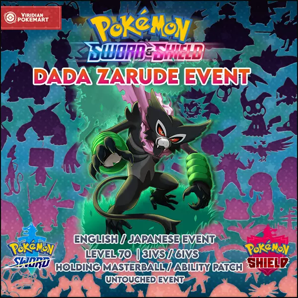 Pokemon Sword & Shield / Event Zarude Dada Zarude (Instant Download) 