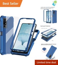 Military Grade Slim Fit Case with Screen Protector for Jitterbug Smart 4 & TC...