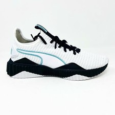 Puma Defy White Black Aquifer Grade School Kids Size 6.5 Sneakers 191557 01