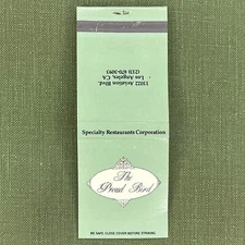Vintage Matchbook The Proud Bird Restaurant Los Angeles CA Matches Unstruck
