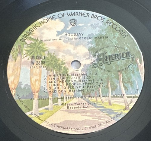 America Holiday 12" Vinyl Record US Issue Folk Rock VG+ / VG+ - Picture 4 of 8