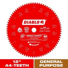 12"x44-Tooth General Purpose Circular Saw Blade Value Pack (2-Pack)