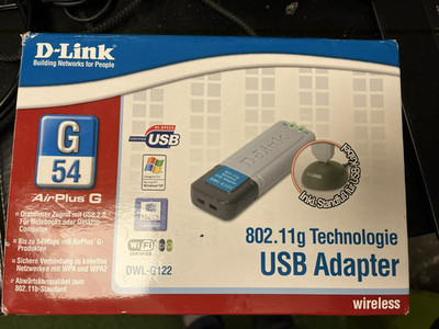 D-Link DWL-G132 AirPlus Xtreme G Wireless 108G USB Adapter 802.11b/g 2.4GHz NEW