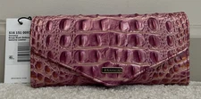 NEW Brahmin Melbourne VERONICA Trifold Envelope Wallet ROUGE BLUSH Rose Pink NWT