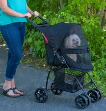 Pet Gear No-Zip Happy Trails Lite Pet Stroller for Cats/Dogs, Zipperless Entr...