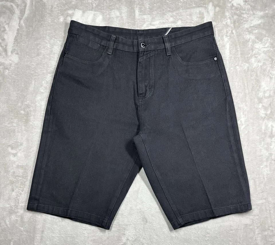 Pantalones Cortos Vaqueros Sean John Denim 13” Para Hombre Talla 38 (Actual 35”) Negros 100% Algodón Foto 2 de 4