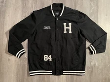 Huf Classic H Varsity Black Jacket - Men’s XXL - Skateboarding - SOLD OUT