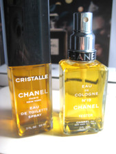   2x 2 oz EDT Vintage Chanel No 19 Crystal eau de toilette perfume