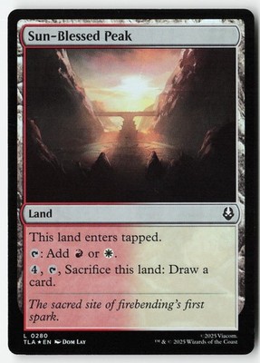 Sun-Blessed Peak #280 (Foil) (LP) Avatar: The Last Airbender TLA Magic MTG