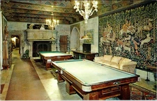 San Simeon, CA Hearst San Simeon State Monument Billiard Room Postcard P978