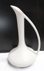 Vtg Van Briggle White Tall Pitcher Ewer Vase 11.25" Colorado Springs Signed JH