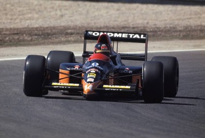 Olivier Grouillard Osella FA1ME Ford Portuguese GP at Circuito Est- Old Photo 1