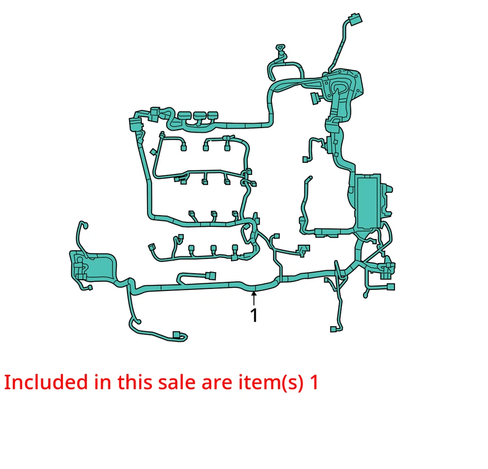 Conjunto de cableado sedán Ford Taurus Police Interceptor 2016 FG1Z14290B - NUEVO OEM Foto 2 de 3