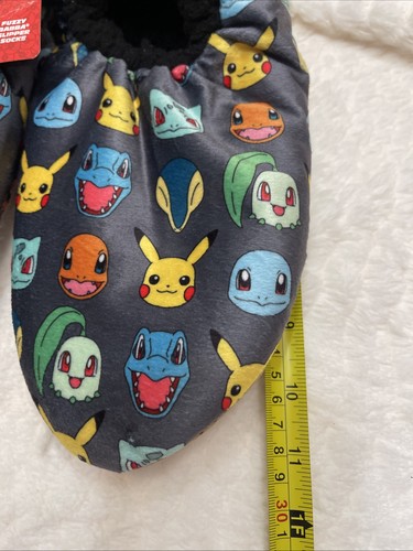 Fuzzy Babba Pokemon gemütliche Hausschuhe Socken Schuhgröße 7,5-8,5 Erwachsene M/L KOSTENLOSER VERSAND - Bild 7 von 12