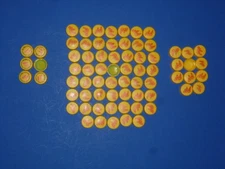 Lot Topo Chico Bottle Caps - 71 Yellow - 12 Green
