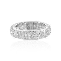Cavill Zirkon Ring 925 Sterling Silber Damen 0,80Ct Pave Rundschliff Schmuck