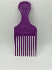 Vintage Goody Comb Hair Pick Lift Purple Textured 80's, 90's 6.5"