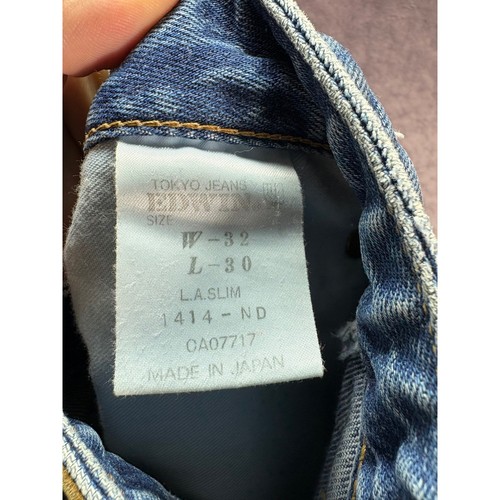 Edwin Jeans Vintage LA Slim Denim Classic Fit Blue Mens Size 32x30 Japanese - Picture 7 of 8