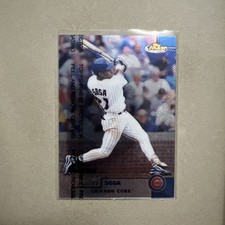 1999 Finest Sammy Sosa Baseball Card #250 Chicago Cubs Topps MINT