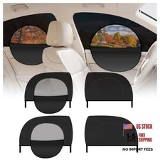 4PCS Upgraded Car Window Shades with Zipper,Mesh Breathable Car Window Covers