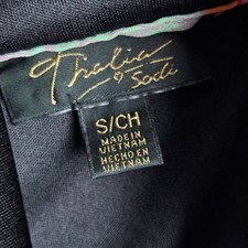 Jupe Thalia Sodi Noire Et Jaune - Taille 8 - Occasion Très Bon état - Longueur Genou - Style Pencil